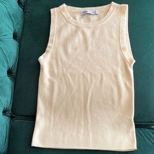 Zara Soft Yellow Tank Top